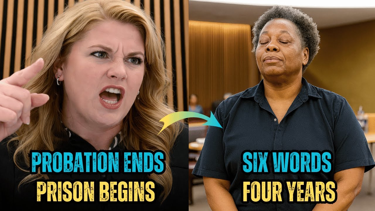 She Pleads “True” to All Six Counts — Judge West Immediately Revokes Probation