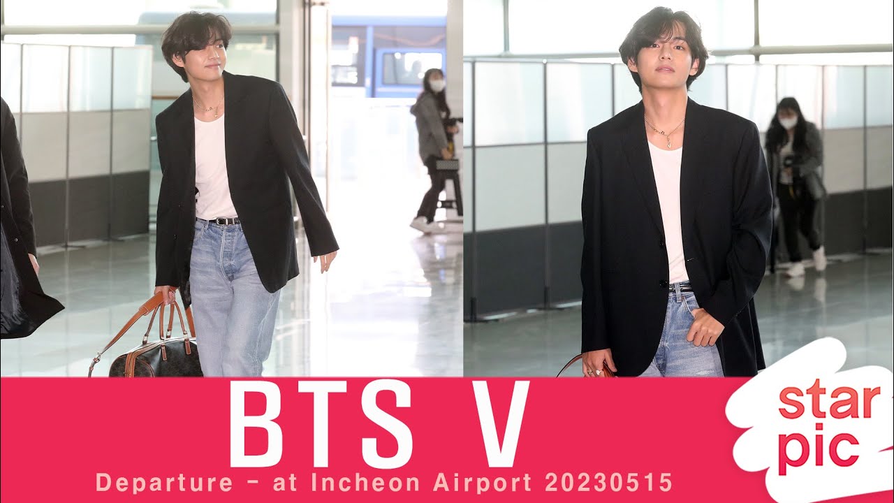 BTS 뷔 '언제나 사랑스런 태태!' [STARPIC] / BTS V Departure - at Incheon Airport 20230515