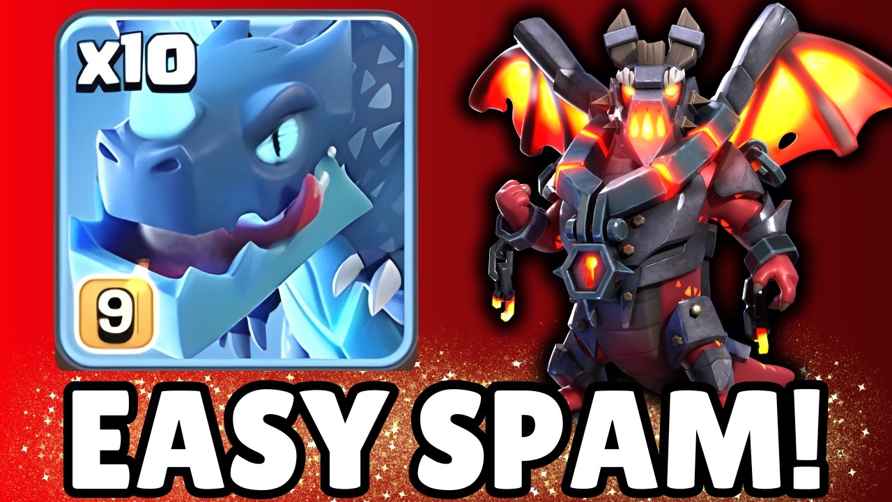 The STRONGEST & EASIEST E-Dragon Spam Strategy at TH18