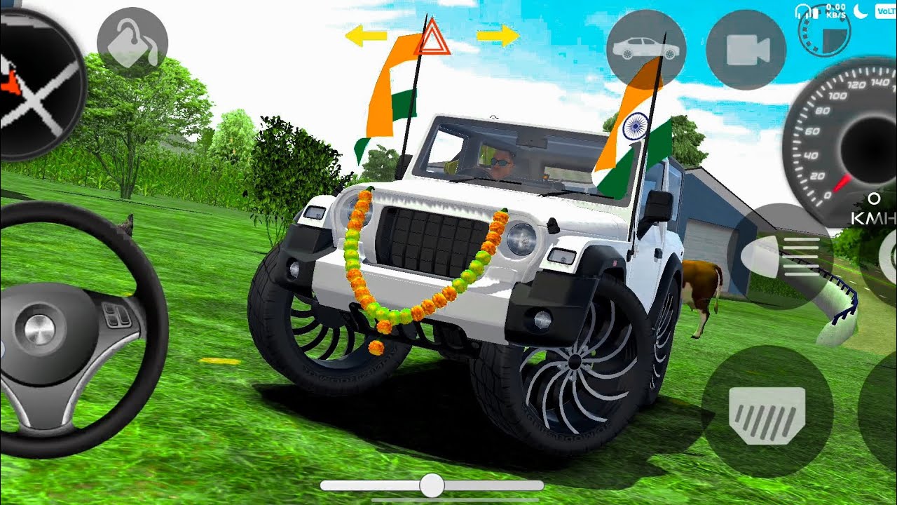 Modified Mahindra Thar😈Games:Indian White Thar (Gadi Wala Games) Car Game Android Game - #2025​