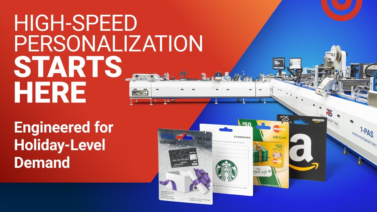 Peak-Season Precision: How Pack-Smart&rsquo;s 1-PAS Delivers Zero-Error Gift Card Production