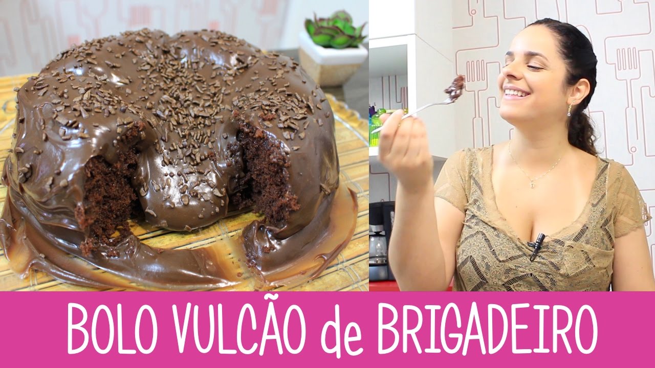 BOLO VULCÃO de BRIGADEIRO - Episódio 265 - Receitas da Mussinha