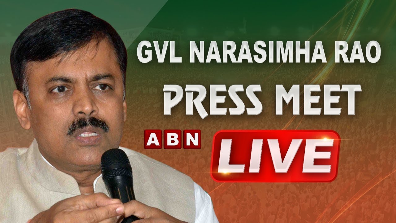 BJP Leader GVL Narasimha Rao Press Meet | ABN Telugu