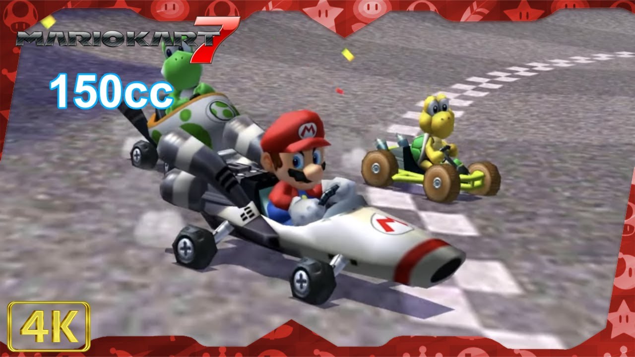 Mario Kart 7 for 3DS ⁴ᴷ Full Playthrough (All Cups 150cc, Mario gameplay)