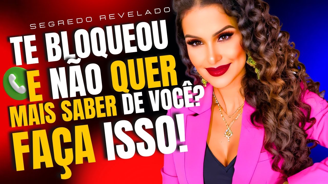 ELE(A) TE bloqueou NO WHATSAPP E disse que não QUER MAIS SABER DE VOCÊ?