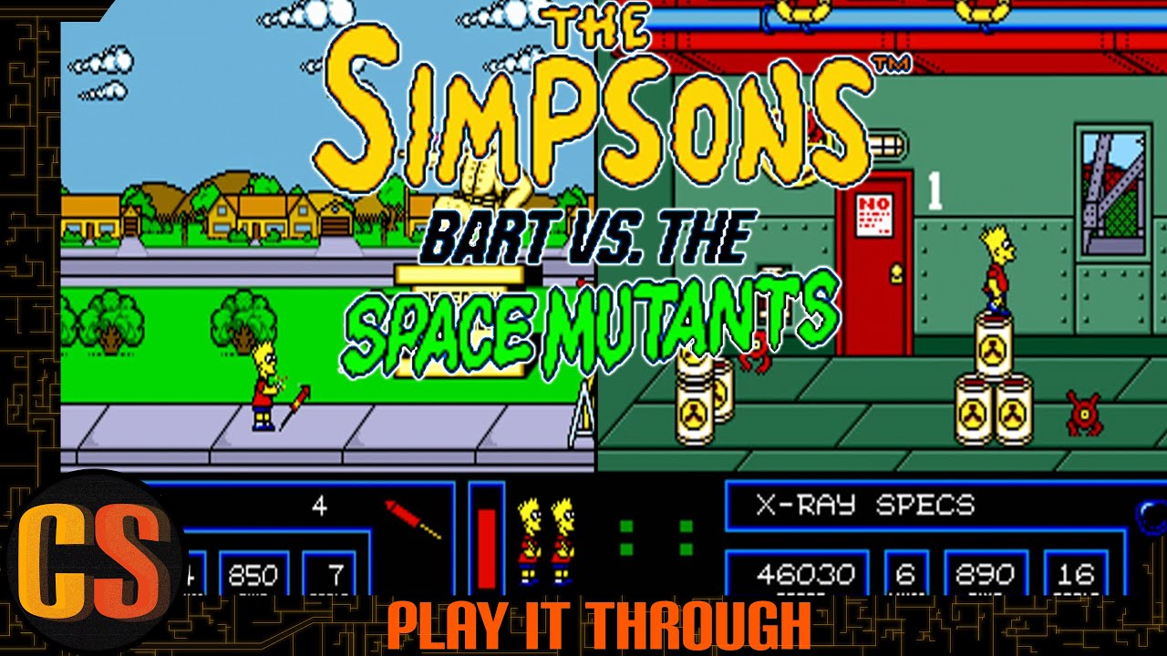 SIMPSONS BART VS THE SPACE MUTANTS - PLAY IT THROUGH (GENESIS)
