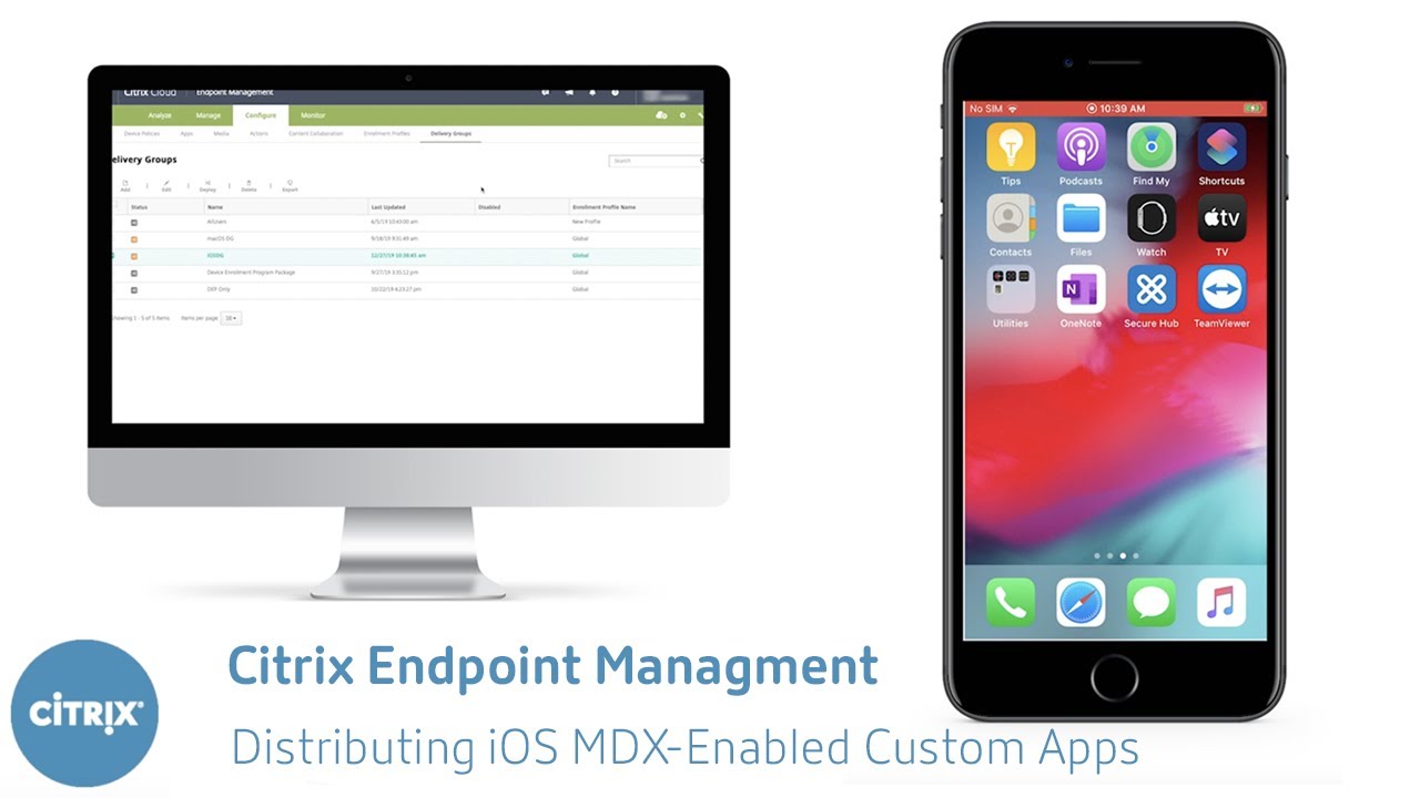 Distributing iOS MDX Enabled Custom apps using Citrix Endpoint Management