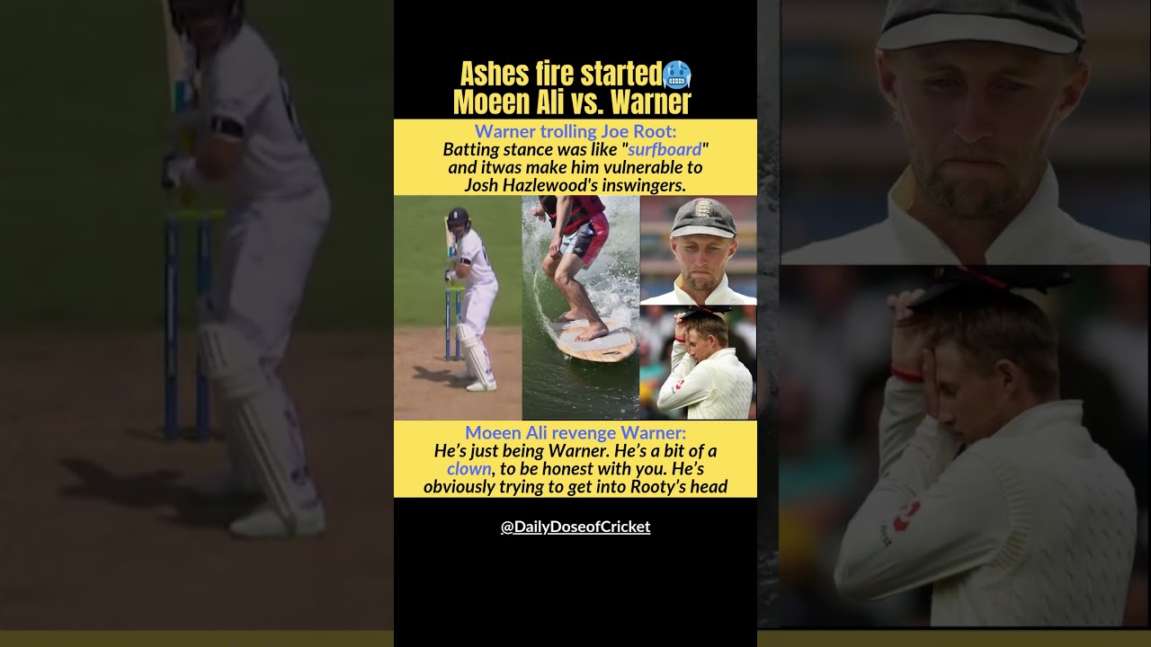 Moeen Ali calling Warner a 'Clown' 🤡🤡#ashes2025 #joeroot #warner #englandcricket #cricketaustralia