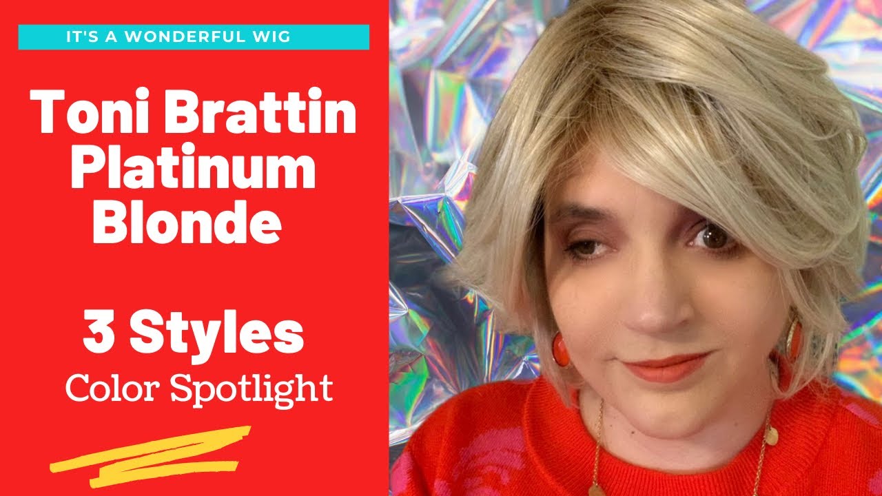 Toni Brattin Wigs Color Spotlight PLATINUM BLONDE | Alluring, Adorable, Enchanting