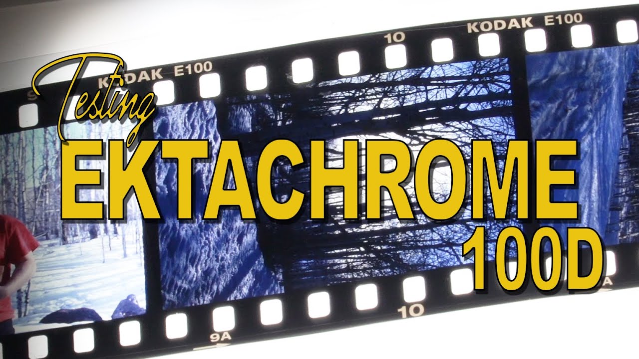 Testing Ektachrome 100D with a still photo camera.