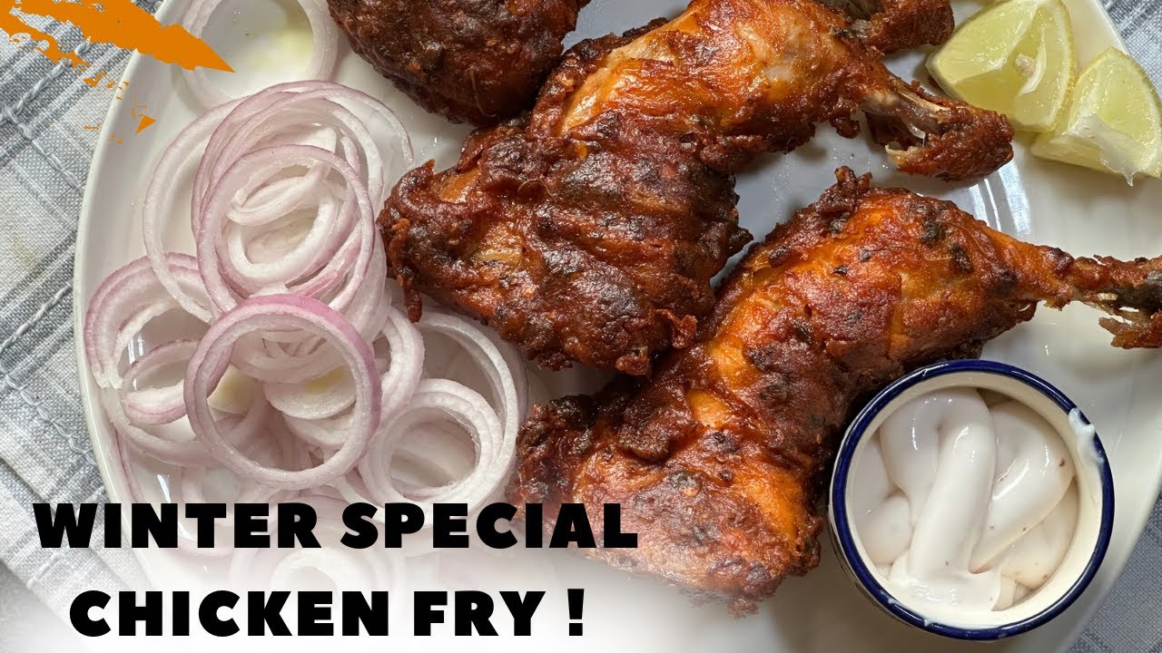 Winter Special Dhaba Style Chicken Fry | Crispy Double Fry Chicken Legs |My Long Video After a Break