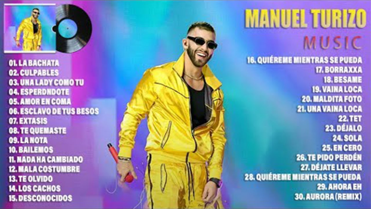 Manuel Turizo Mix 2024 - Mejor Canci&oacute;n Manuel Turizo - album M&aacute;s Popular - Lo Mas Nuevo Estrenos.