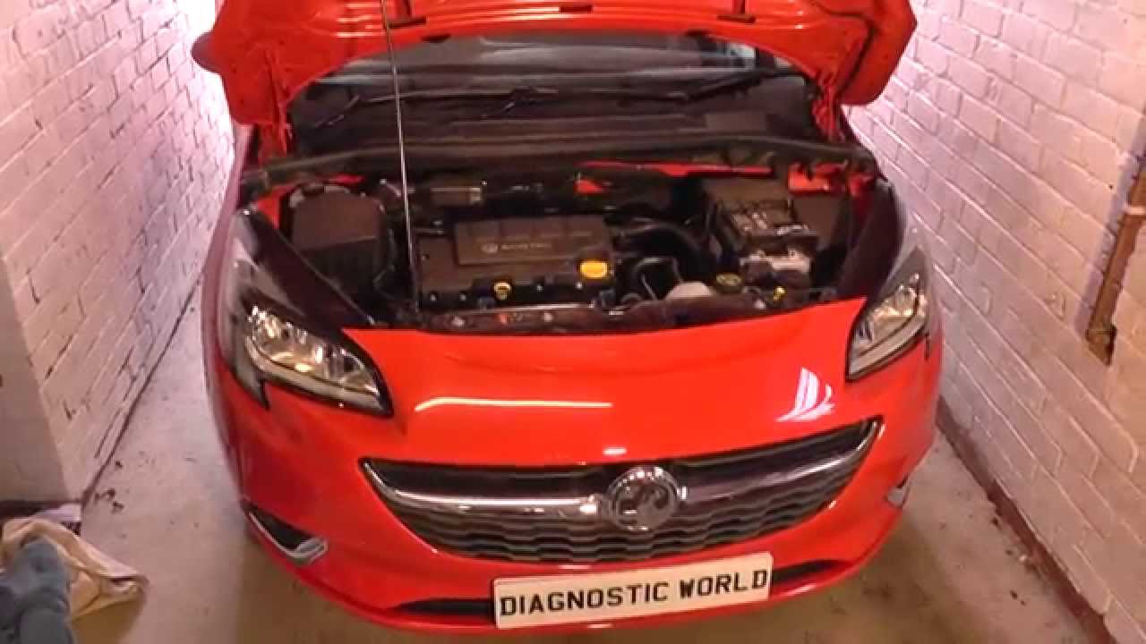 Расположение датчика кислорода 1, ряд 1, Vauxhall Opel Corsa E