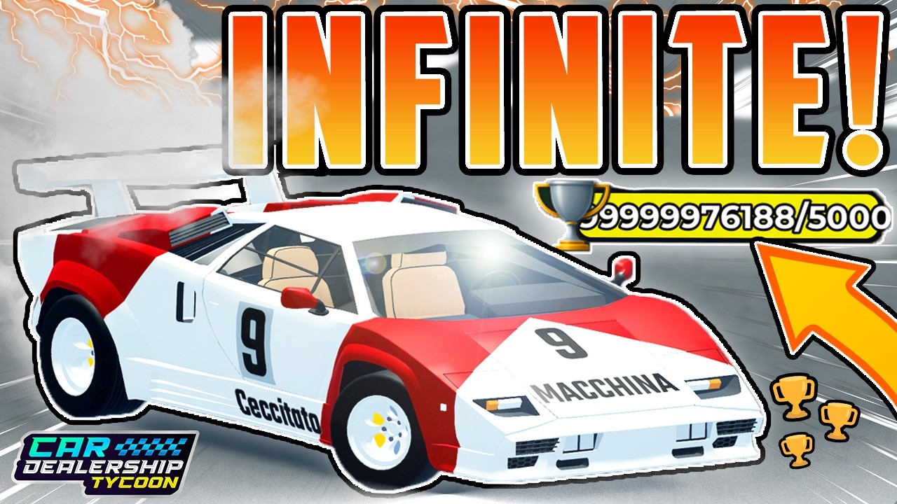 How To Get INFINITE TROPHIES in Car Dealership Tycoon! (New Glitch!)