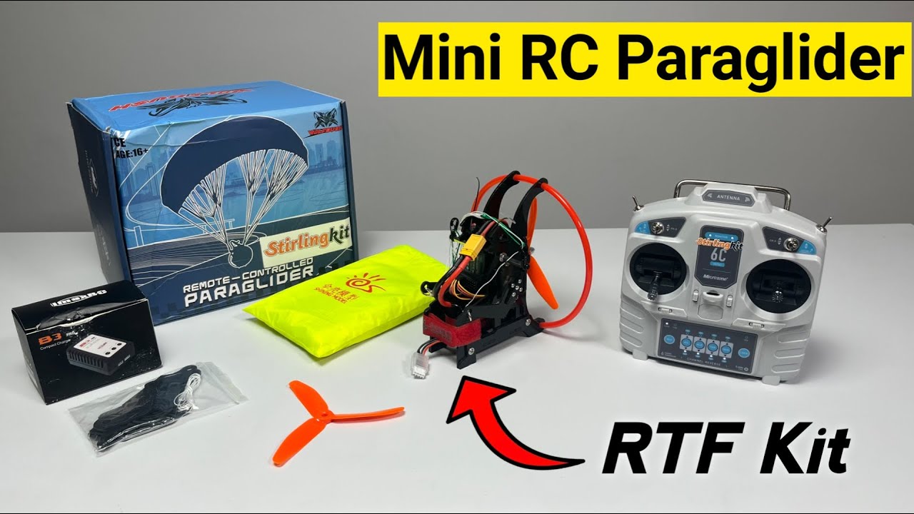 Budget Friendly Mini RC Paraglider for Beginner Unboxing & Maiden Flight