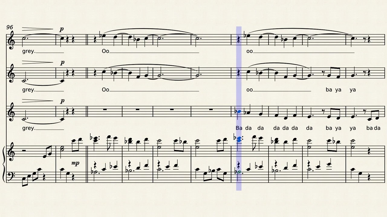 Kiss from a rose – Seal - arranged for SSA choir and piano