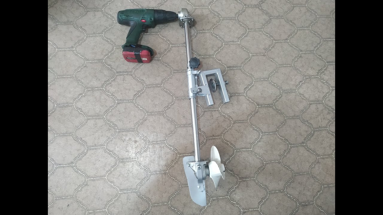 мотор за лодка ръчна изработка(Самодельный лодочный электромотор) handmade boat motor