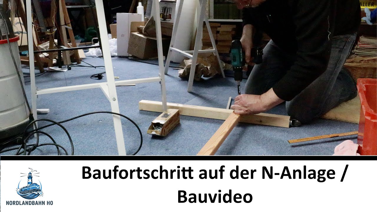 Parallelbau enthüllt: N-Anlage macht Sprung, H0-Unterbau im Bau - Nordlandbahn H0