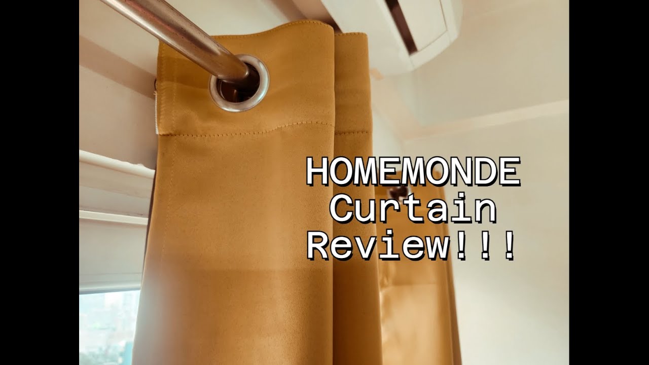 HOMEMONDE Curtains Review | True Blackout Solid Door Curtains