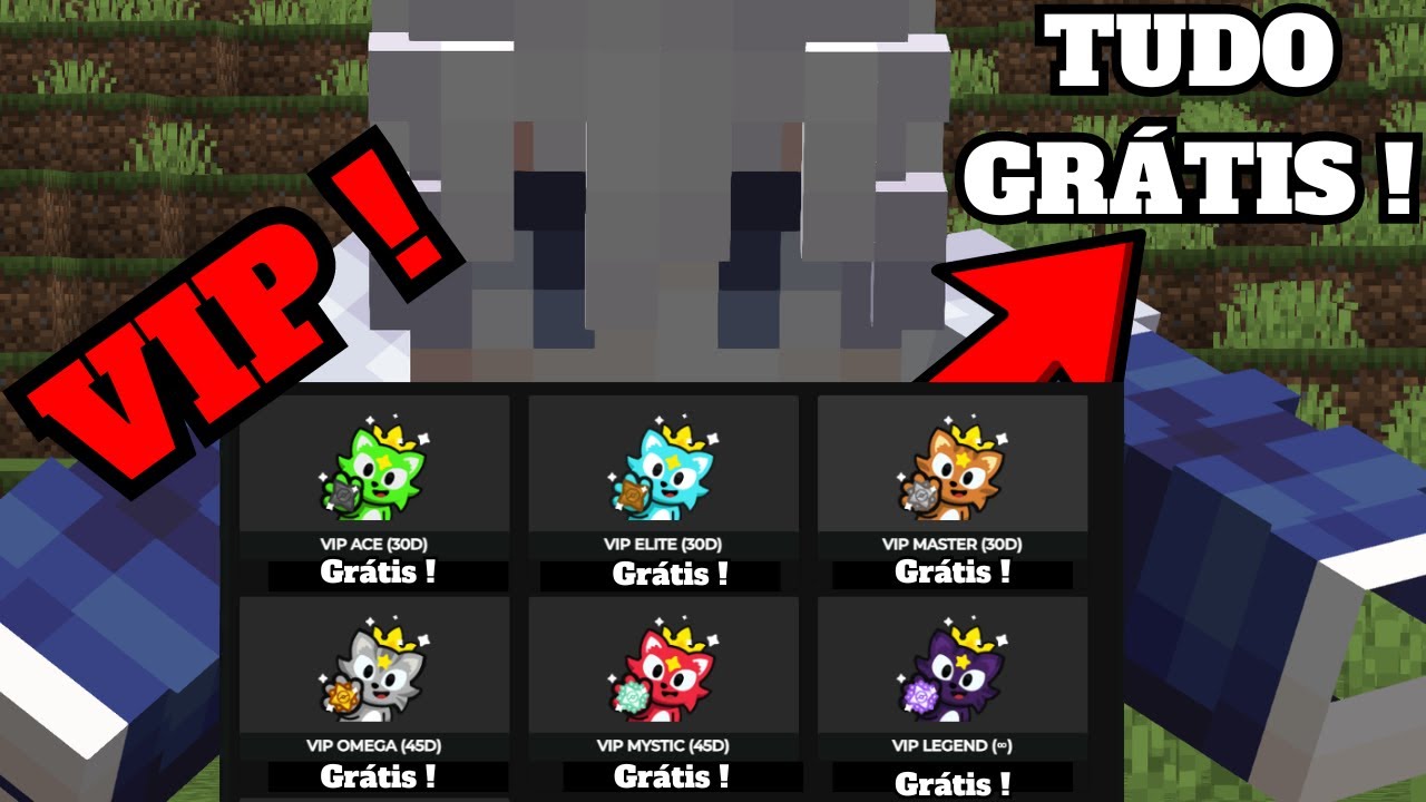 COMO CONSEGUIR UM VIP GRÁTIS E NÃO TER FILA NOS NOVOS SERVIDORES DO PIXELMON BRASIL