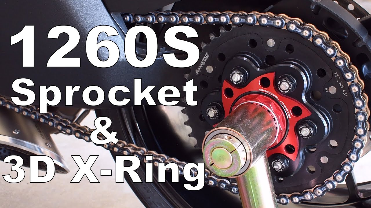 Ducati Diavel 1260S Black Sprocket & 3D X-ring Chain