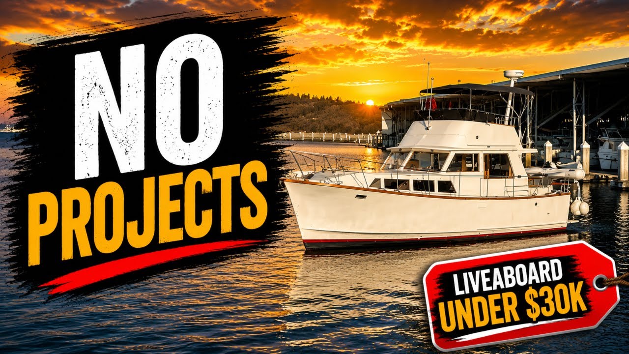 5 Move-In Ready Liveaboard Boats Under 30K for Sale Right Now in the USA
