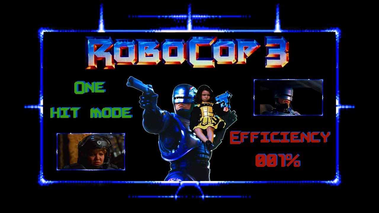 RoboCop 3 (Nes) /No Damage/ Efficiency 001%/ All secret.  Робокоп 3/ Без урона/ 001%/ Все секреты.