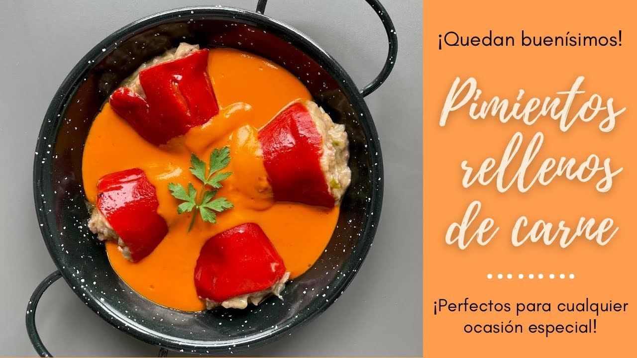PIMIENTOS DEL PIQUILLO RELLENOS DE CARNE🌶 Receta Tradicional DELICIOSA🤤