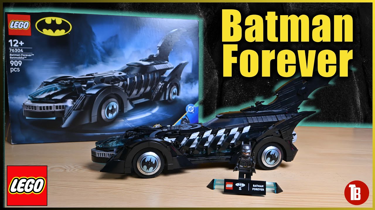 REVIEW Batmóvil de Batman Forever de LEGO set 76304 minifigura de Val Kilmer