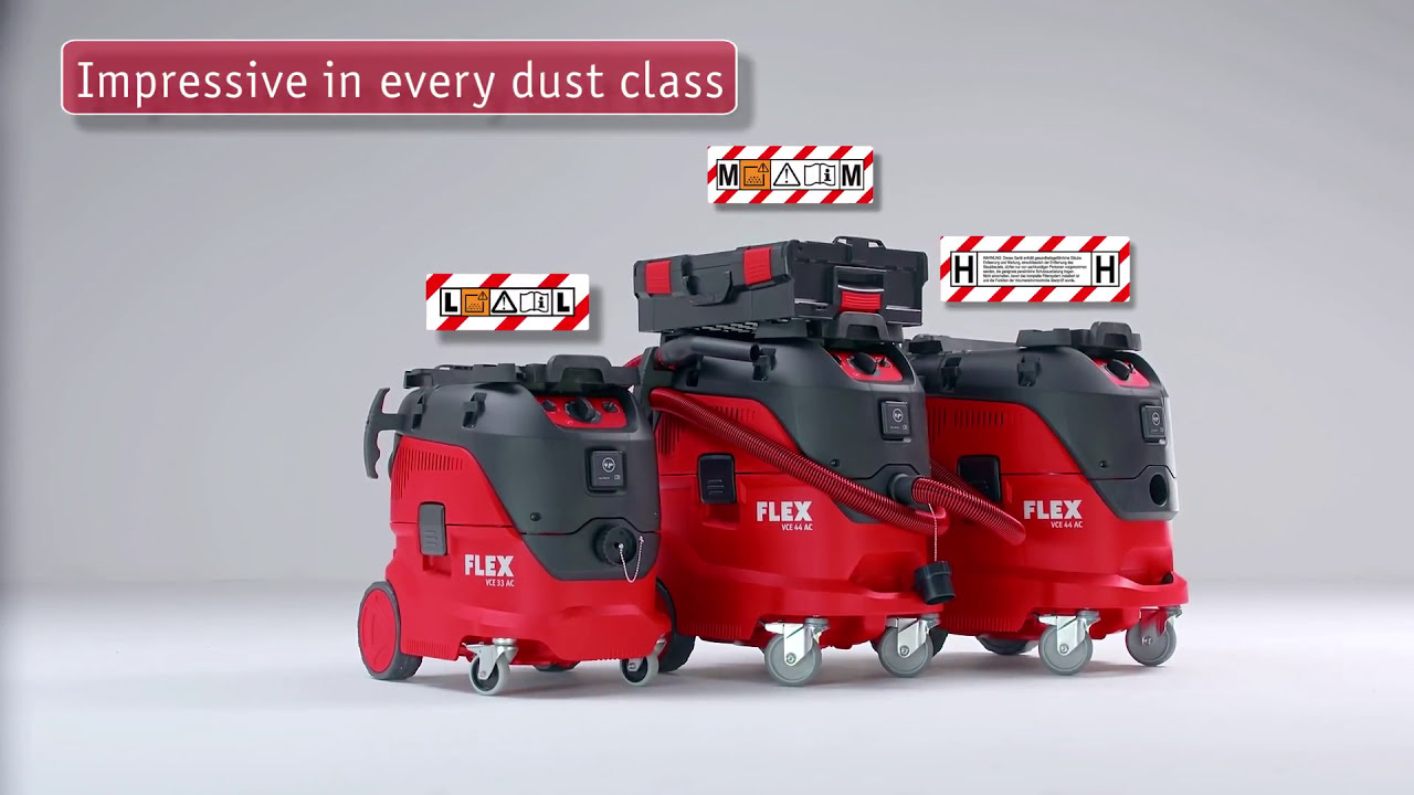 The new generation of FLEX VCE vacuum cleaners