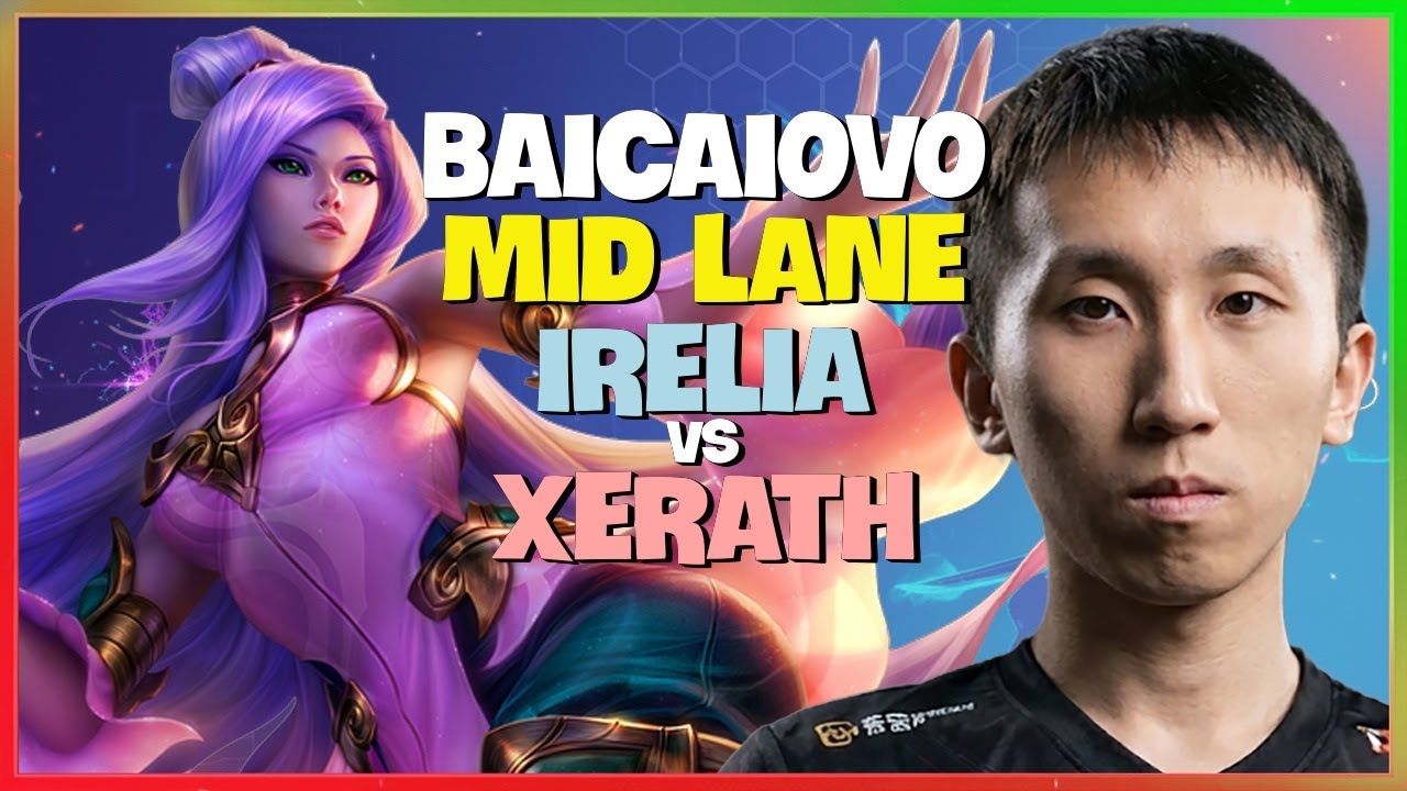 Baicaiovo Chinese Super Server Rank 2 Irelia Mid Lane Execution Engsub