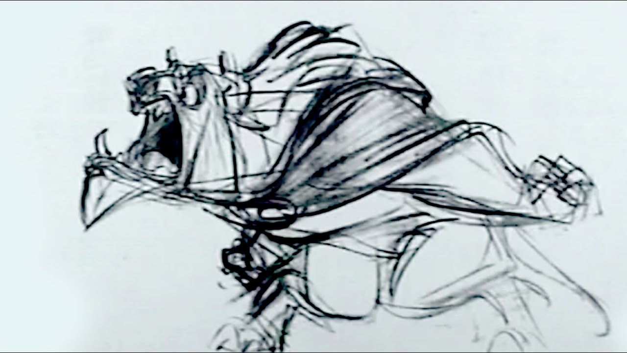 Disney Pencil Test - Beast By Glen Keane