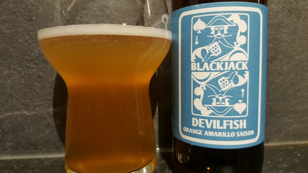 BlackJack Brewery Devil Fish Orange Amarillo Saison | Craft Beer Review