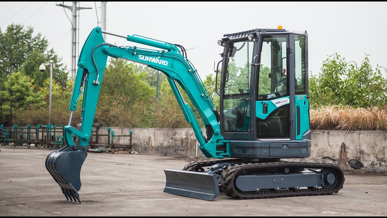 Două miniexcavatoare Sunward, vândute la licitație | Licitația COLOSUS