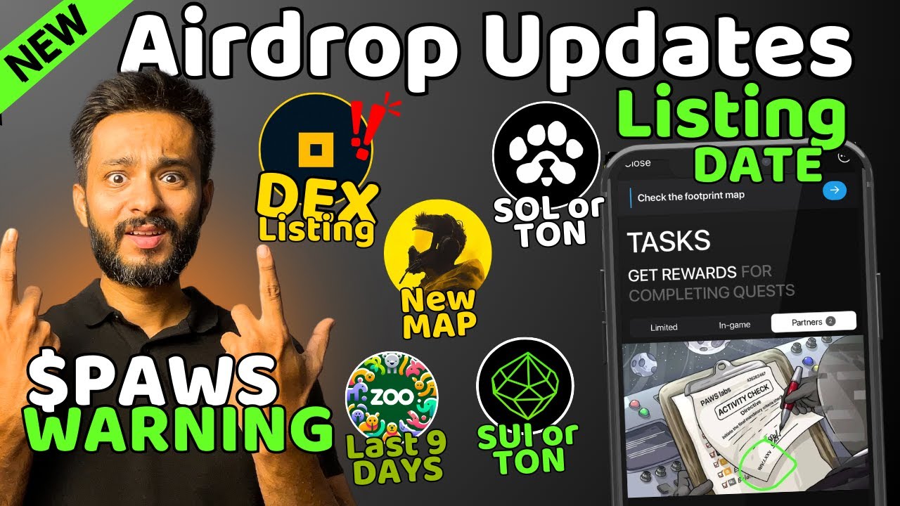 PAWS Airdrop Listing Date Leaked | TON x Telegram | Not Pixel Airdrop Claim | $PX Listing on DEX