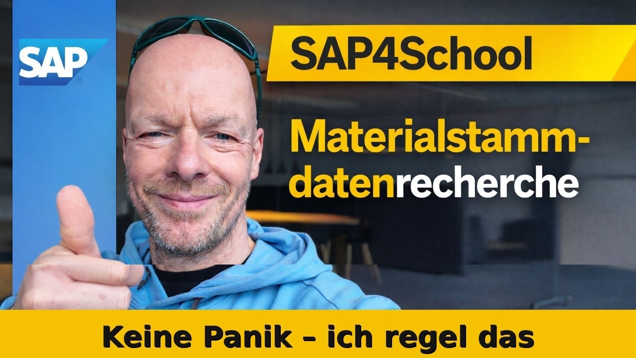 Materialstammdaten SAP4School verstehen – Sichten, Grunddaten und WebGUI-Recherche einfach erklärt.