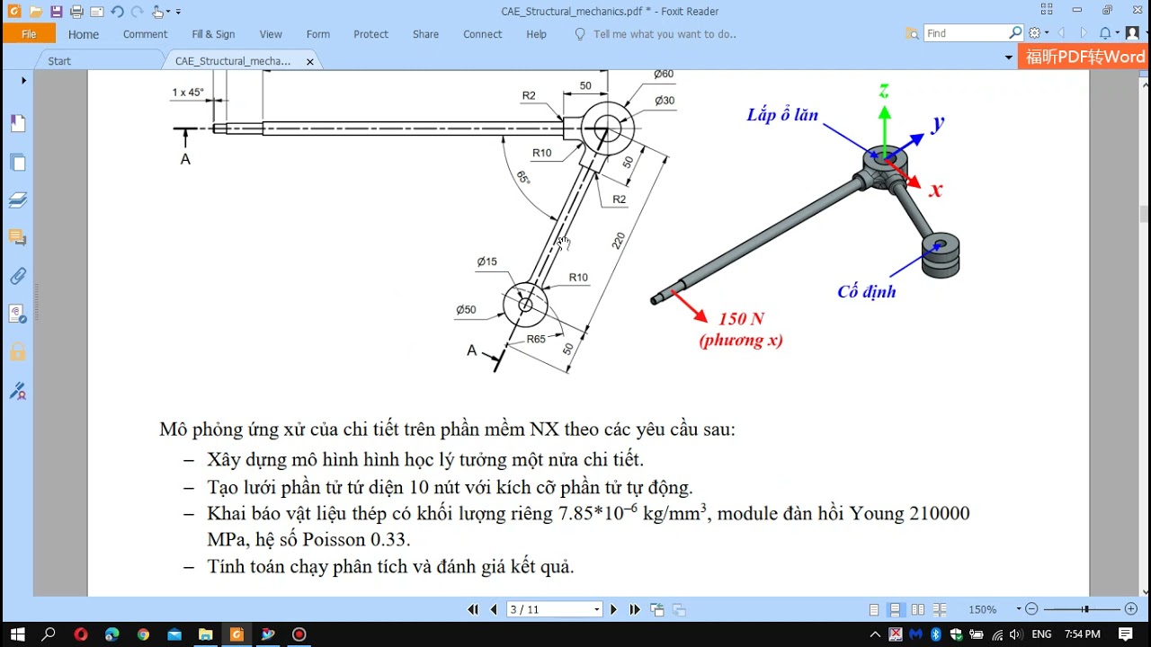 NX siemens - FEM - CAE - tutorial_ linear static