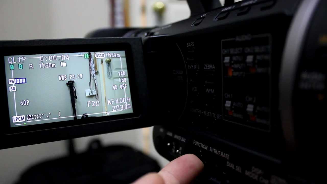 How To White Balance and Its Settings Panasonic AG-AC160A