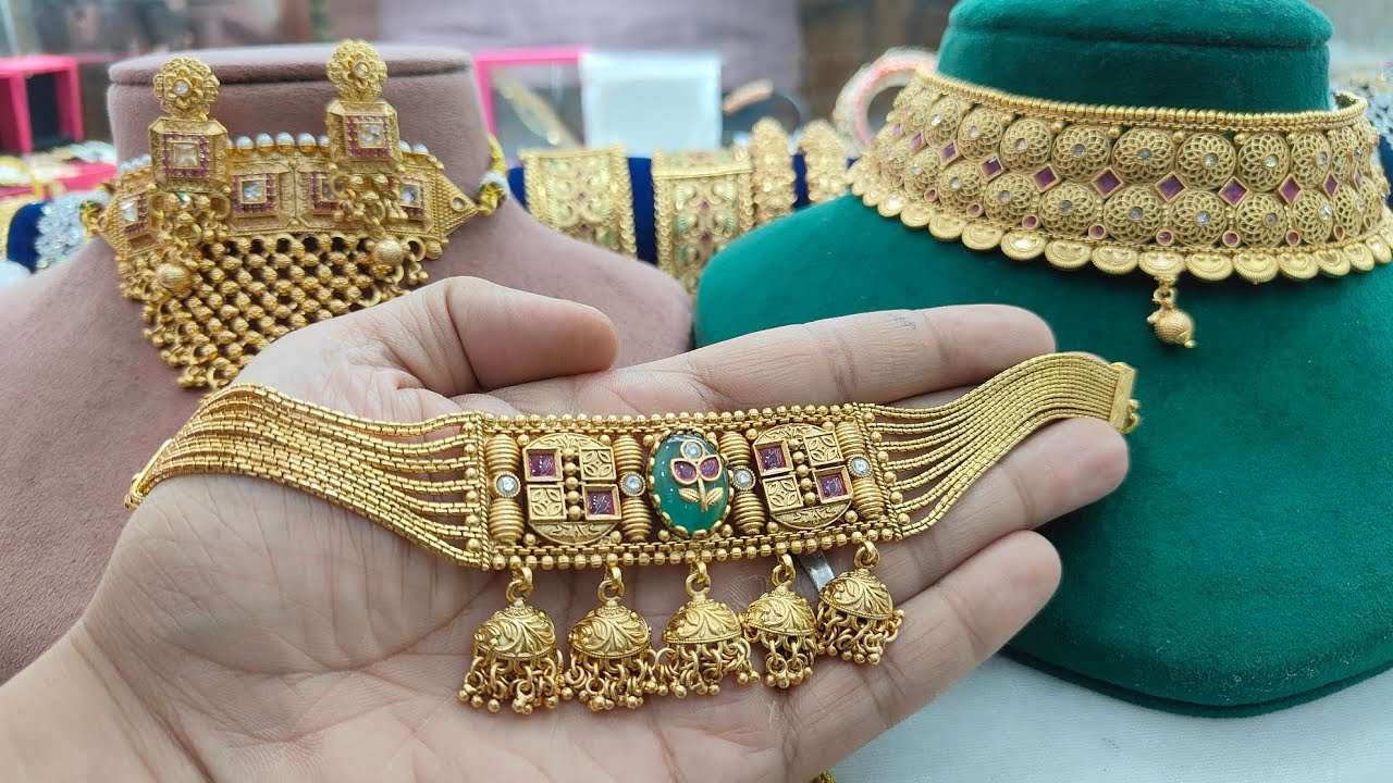 Premium Quality Sj Special Real Gold Look Designer Affordable Set 9560055617 #shivajewel #gold 