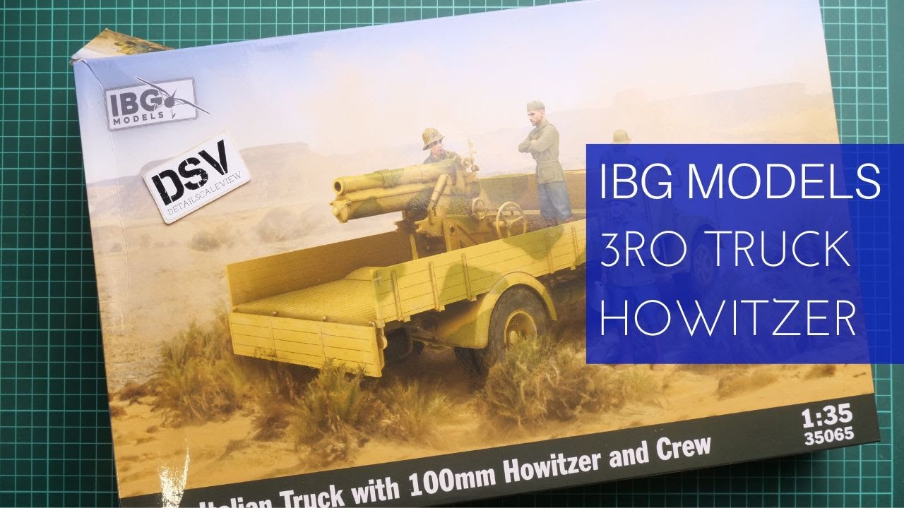 IBG Models 1/35 3Ro Italian Truck with 100mm Howitzer and Crew (35065) Review