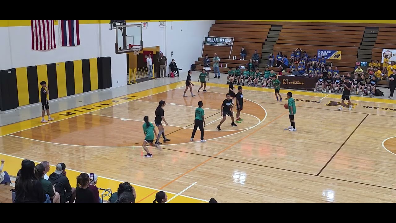 Central District Elementary Basketball Tournament - Mililani Ike* vs Waialua (8‐5)