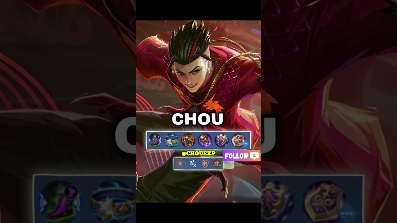 CHOU Best Tank Build Setup Guide 2025 #trending #mlbb #chouexp #fyp #viral #shorts