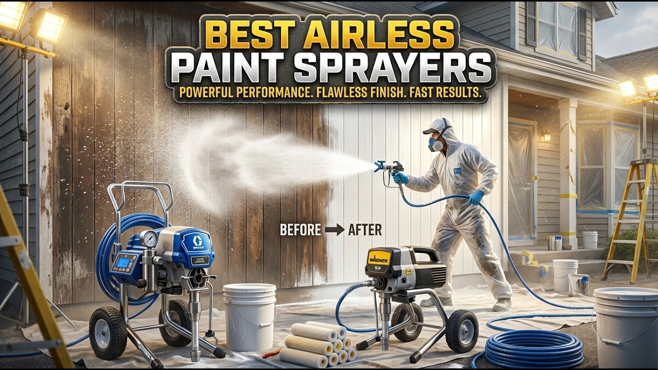 TOP 5 Best Airless Paint Sprayers 2026 | Budget to Pro Picks!