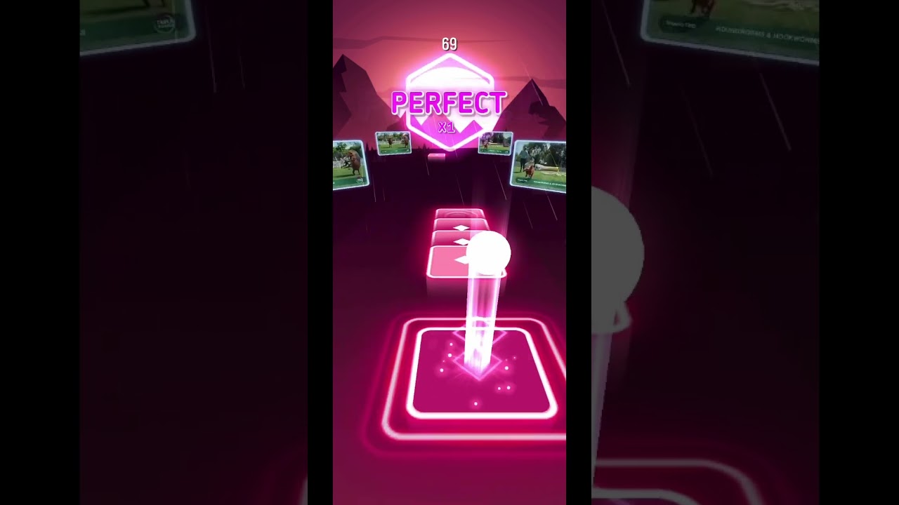 Tiles Hop. Children mobile game.