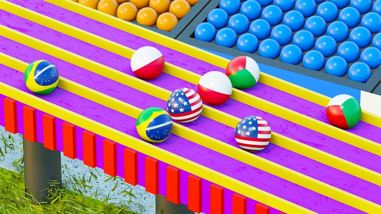 Marble Race Olympic Games - Countryballs Marble Race 2021