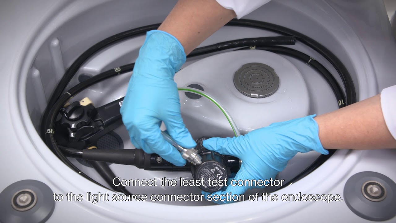 How to set up and connect your endoscope in the Serie 1 endoscope washer-disinfector