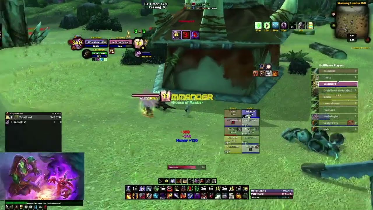 WoW classic 20th fresh warlock pvp
