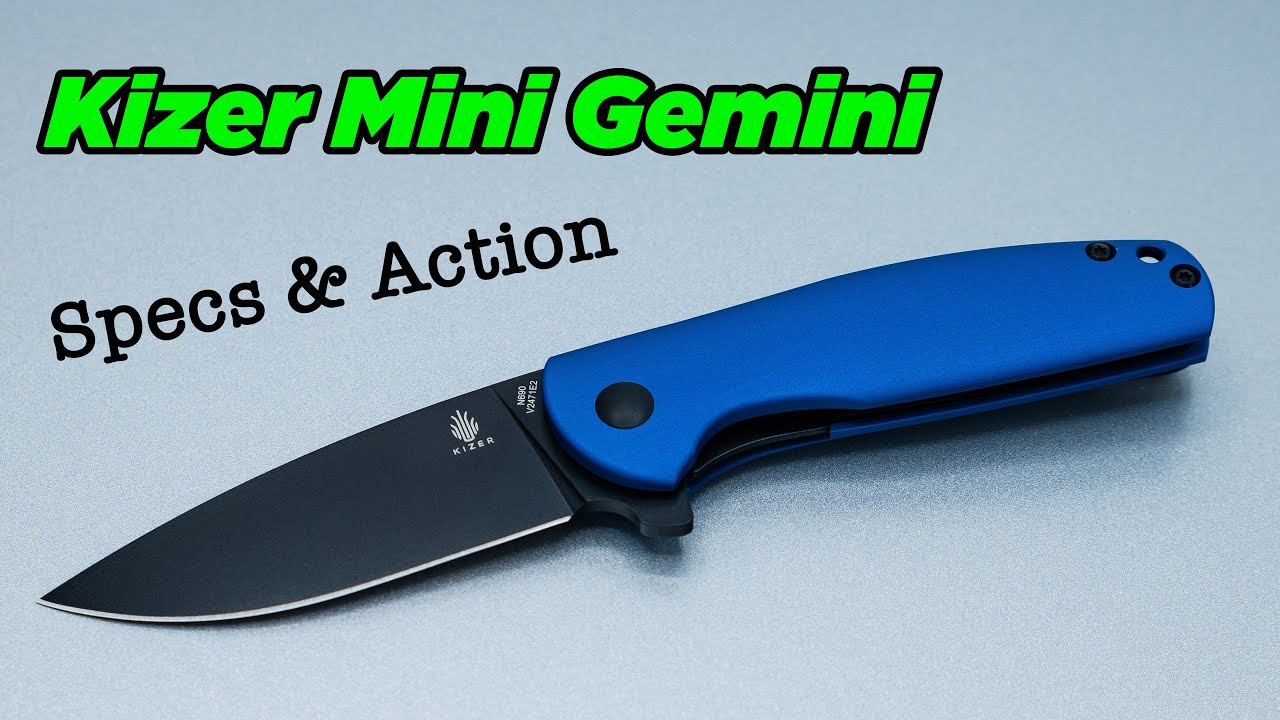 Kizer Mini Gemini Knife Specs & Action