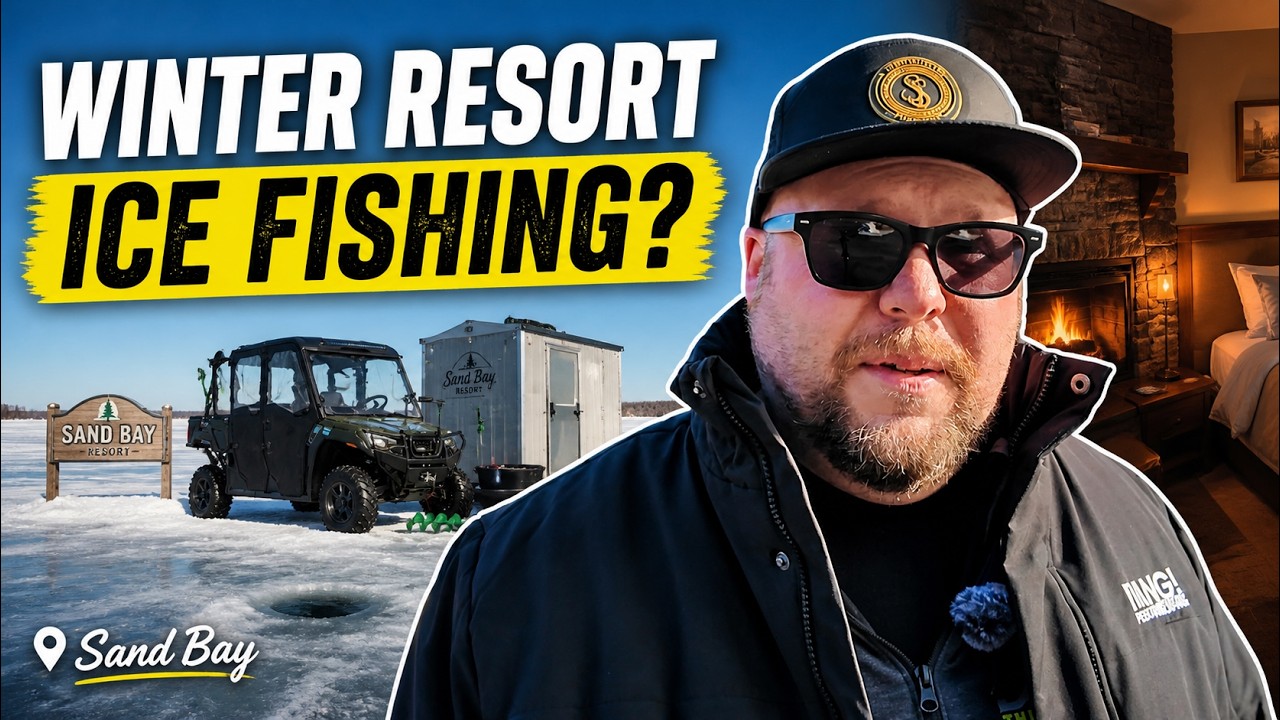 Sand Bay Beach Resort in Winter | Ice Fishing & Cozy Nights
