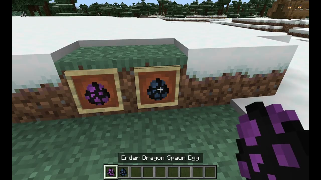 Minecraft: DRAGON EGG AND WITHER EGG NO MODS!!
